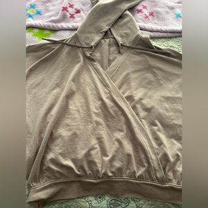 Lululemon Soft Jersey Wrap Front Hoodie